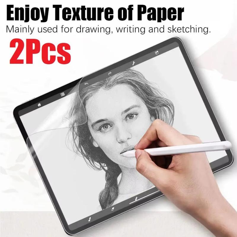 2Pcs Paper Feel Like Screen Protector Matte Film For Ipad Air 11 Pro 13 2024 10th 9th 8 7 6 Air 5 4 Pro 11 12.9 10.5 No Glass