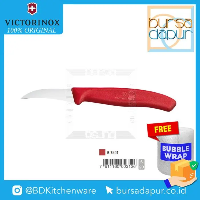 NEW PRODUK VICTORINOX PISAU GRAFTING OKULASI 6.7501 RED SHAPING KNIFE 6 CM