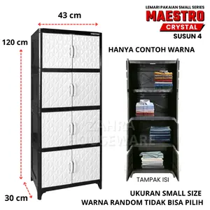 Lemari Plastik 2 3 4 5 Susun NEW DIAMOND MAESTRO TABITHA Lemari Baju Pakaian Minimalis Serbaguna