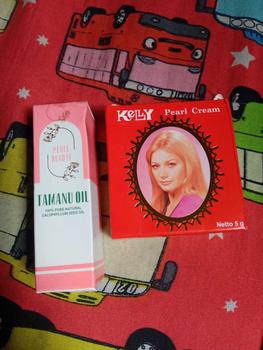 Product Review of PAKET GLOWING TAMANU OIL DAN KELLY PEARL CREAM from @**y 0