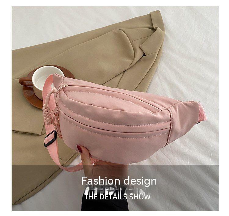 Product Introduction of Xiaopuling Japanese Ins Style Sports Chest Bag for Women 2024 - Versatile & Stylish Crossbody Waist Bag for Casual Use belt bag jogging 9