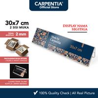 Gambar Carpentia | Papan Nama Acrylic Name Label - 30x7 cm - [Display Nama Harga Price Tag Segitiga Akrilik 2 Sisi] dari Carpentia Indonesia Kota Tangerang Selatan 1 Tokopedia