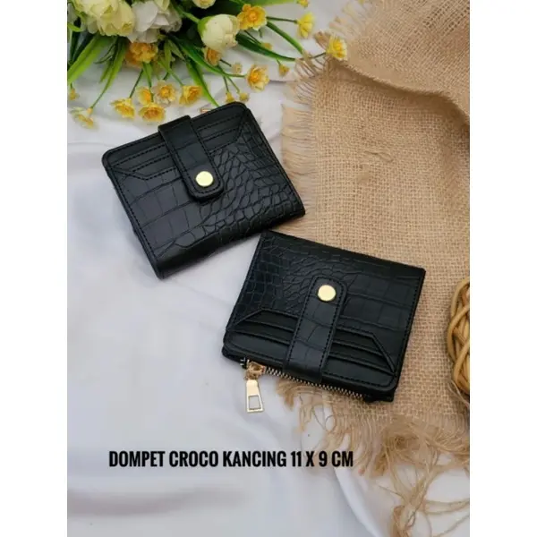 Dompet Lipat Wanita Croco Best Quality | Dompet Lipat Mini 1
