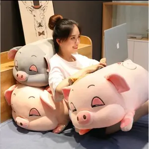 Fashionable Mainan Mewah Tidur Boneka BABI NGANTUK plush Toys BANTAL BONEKA ANAK BABI PIGGY JUMBO PINK FLUFFY PLUSH TOYS TERBARU Bantal import korea