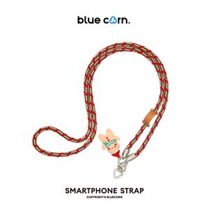 Bluecorn Christmas Series Gingerbread Man Charm  Cellphone Lanyard – Anti-Loss Crossbody Strap& Wirst Strap