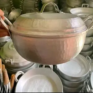 panci sayur lebar 20-30cm,panci liweut,panci sup alumunium asli garut tebal anti lengket dan tahan lama