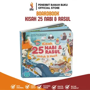 Board Book Buku Kisah 25 Nabi dan Rasul Untuk Si Kecil Lengkap - Ranah Buku Barcode Audio Read Aloud