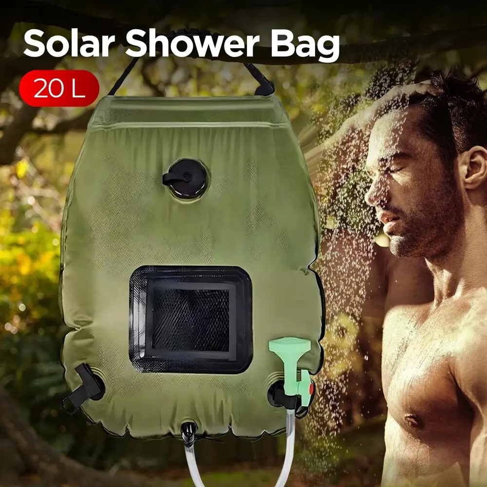 Sgreen Kantong Air Mandi Portable Large Opening Camping Shower Bag 20L - SG-01