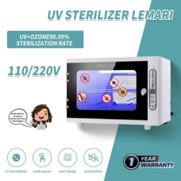 ECB 12L-20L Box UV Sterilizer Lemari Antiseptik / Ozone Sterilizer /Sterilisator Alat Medis