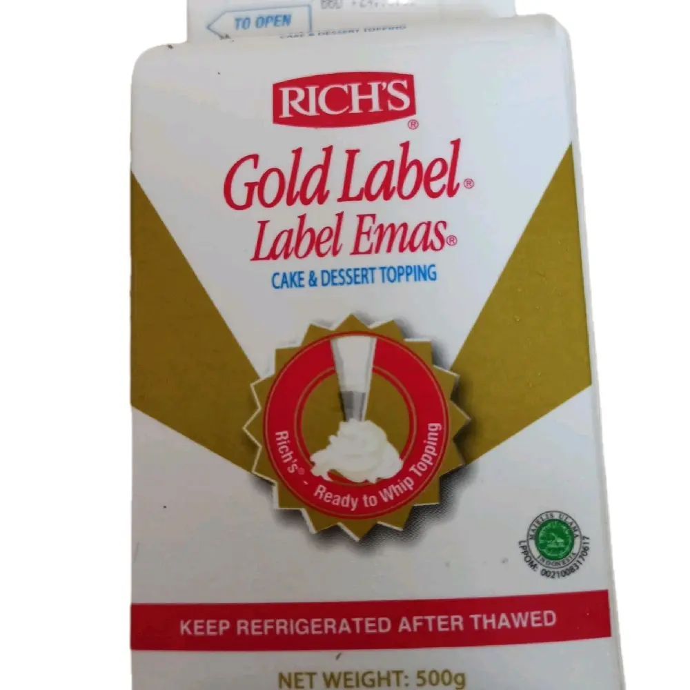 Whip Topping Richs Gold Label 500 g (Gojek/Grab)