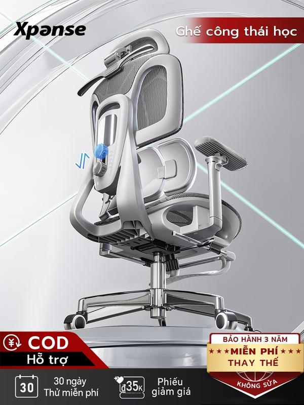  ghế công thái học Xpanse 904 – ghế gaming chức năng toàn diện| 3 vùng đỡ lưng  5 nấc lưng điều chỉnh  ghế làm việc【3 năm bảo hành  