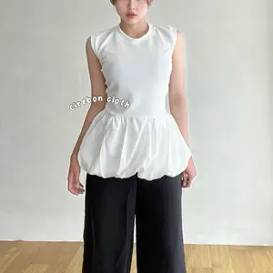 KIYANA Cirebon Cloth - Melody Balloon Top / ￼Iner Buntung Balon / Inner Dress Over Jeans / Atasan wanita balon terbaru / top dress /blouse balon / Blouse Balon / Atasan Balon Wanita / Atasan Korean Style / Atasan Wanita Ballon / Blouse / Atasan Balon