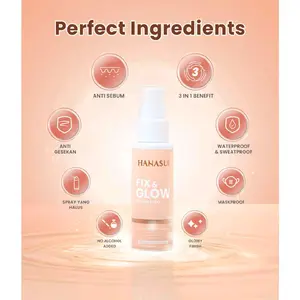 Hanasui Fix & glow setting spray 60ml
