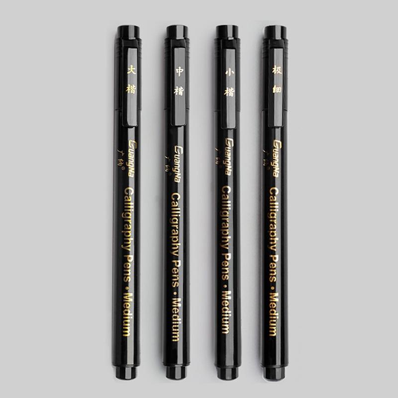 Bút Thực Hành Thư Pháp Dung Tích Lớn Bút Cọ Đầu Mềm Mực Đen Dành Cho Học Sinh