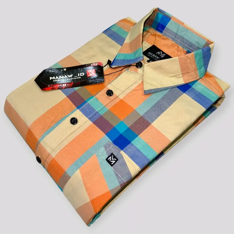 Kemeja Pria Lengan Pendek Motif Kotak-Kotak Size M L XL Kemeja Casual Distro Keren Baju Katun 7