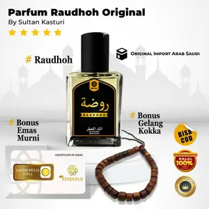 Parfum Raudhoh Asli - Raudhah Spray 30ml Eau De Parfume - Minyak Wangi Raudhoh Asli - Sultan Kasturi