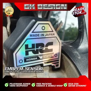 EMBLEM TUTUP SENSOR MOTOR SCOOPY BEAT DELUXE GENIO BAHAN AKRILIK EMBLEM SENSOR NON ESP COVER GK