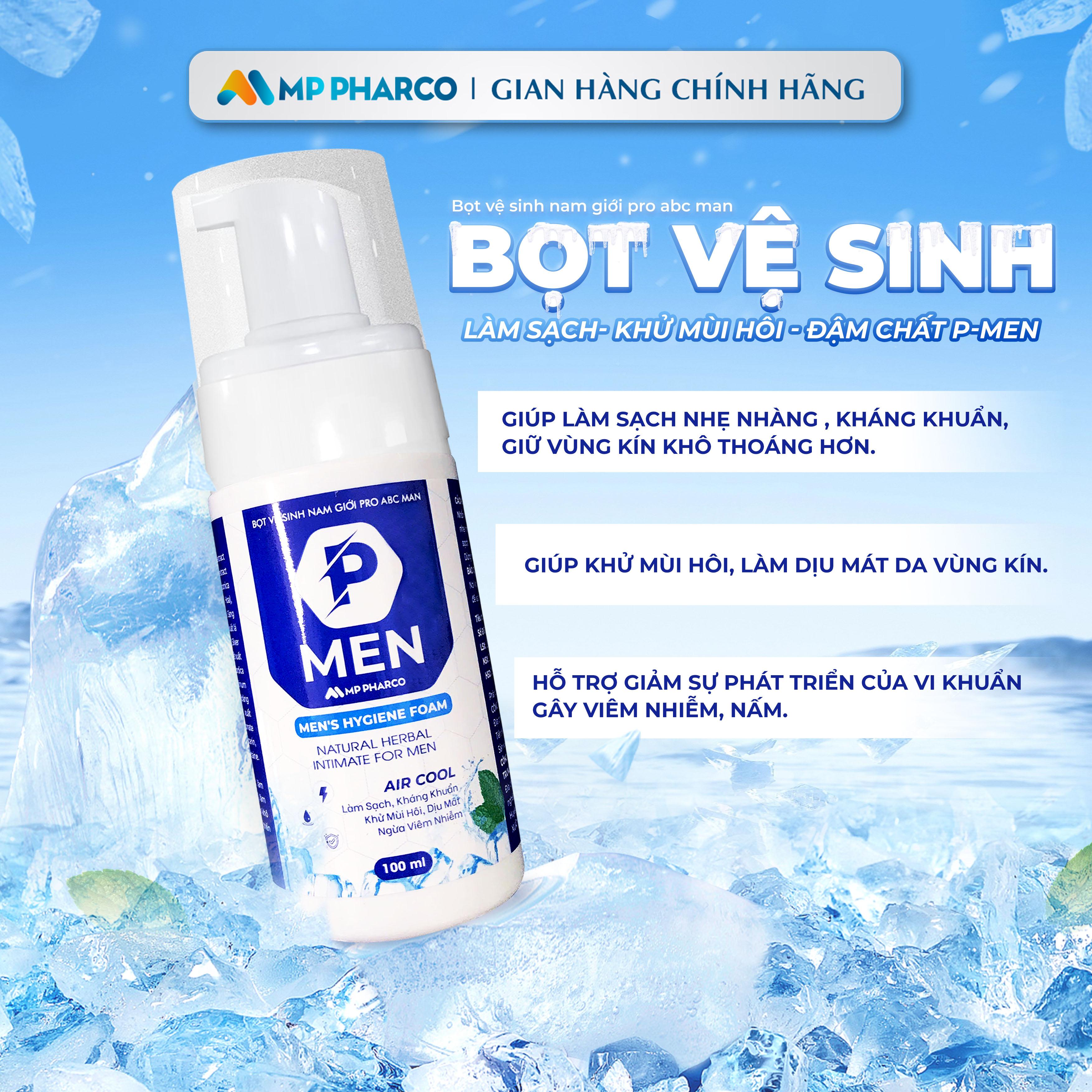 V71 (P MEN ) Bọt Vệ Sinh Nam Giới PRO ABC MAN -Dung dịch vệ sinh nam tạo bọt the mát hương nước hoa 100ML
