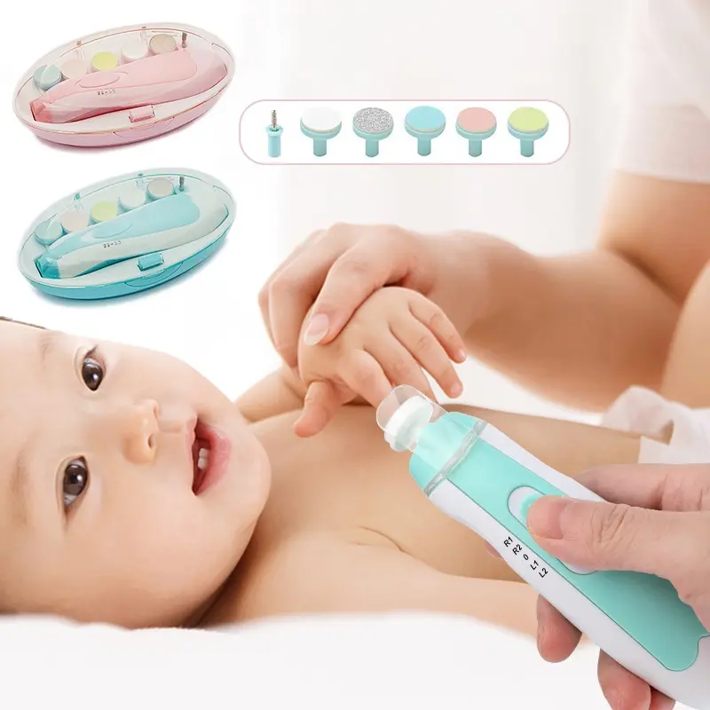 Baby Electric Nail Trimmer Kid Nail Polisher Tool Baby Care Newborn Clippers Toes Fingernail Cutter Trimmer Infant Manicure Set  Beauty cosmetics gehu supplies