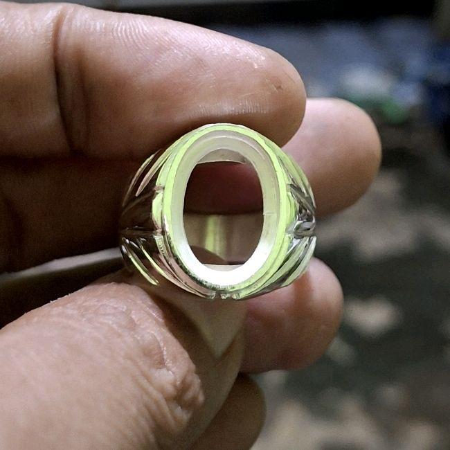 Cincin perak pria dim 14x10 ring akik terbaru 2