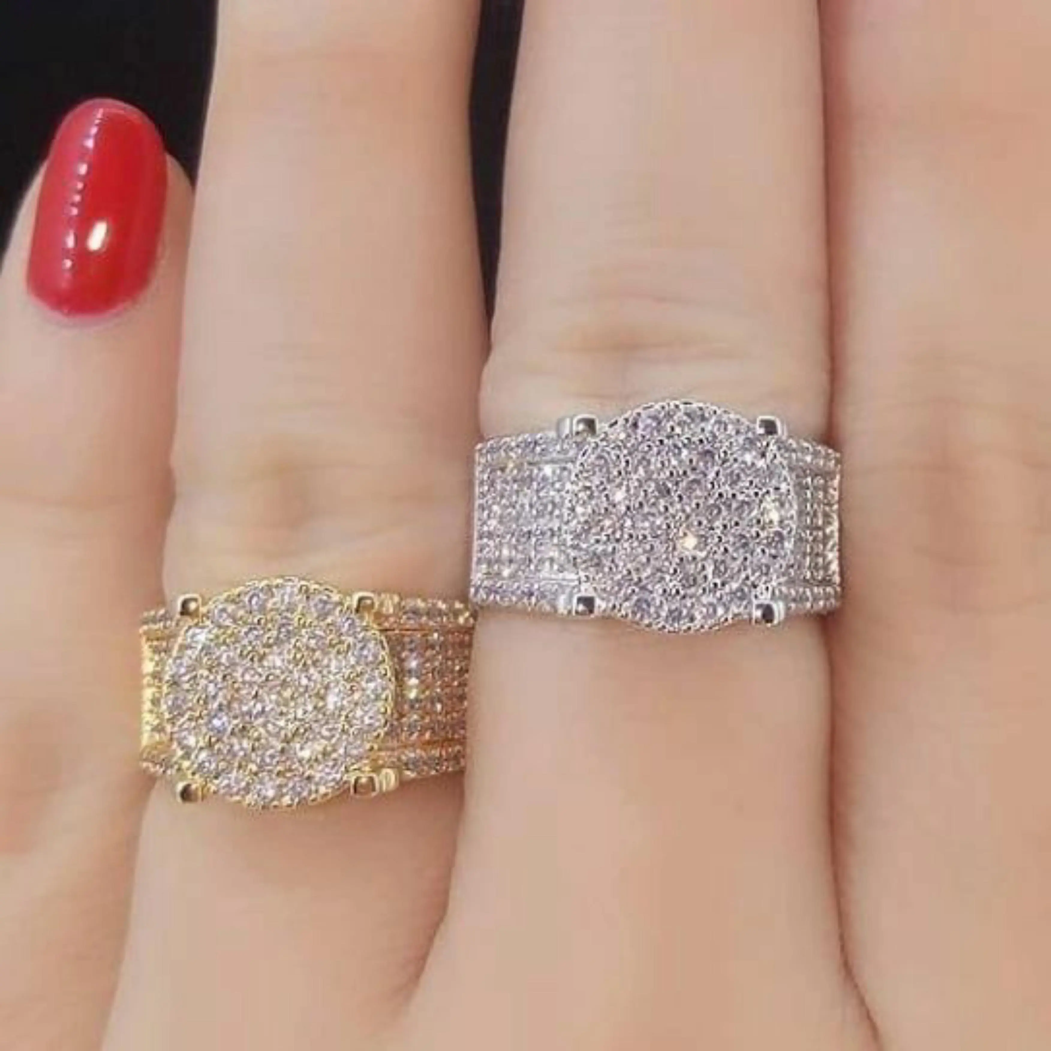 La Vienne Model Sultan Malya - Cincin Titanium Wanita Anti Karat Korea Style - Perhiasan Aksesoris Mewah Premium Simple Daily
