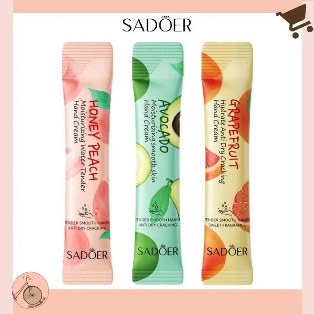 SADOER Hand Cream Sachet Grapefruit Melembutkan Fruit Serum Moisturizing Soft Lotion VP050