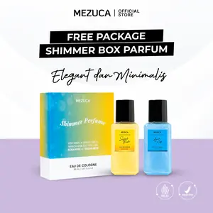 [Dapat 2 Botol] Parfum Mezuca Shimmer Series Free Box Eau de Cologne Wangi Tahan Lama Original