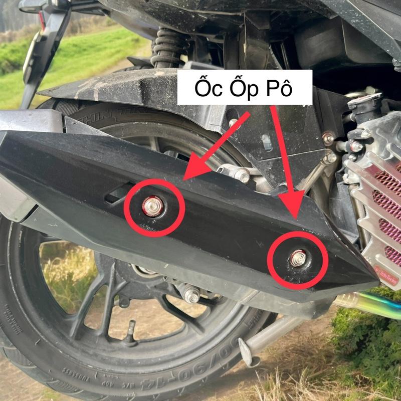 Ốc Ốp Pô inox304 Các Đong Xe Phổ Thông   Không Bao Gồm Ốc Treo Pô   