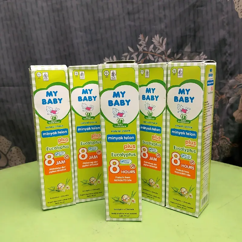 PAKET MINYAK TELON ANTI NYAMUK MURAH MY BABY PLUS menghangatkan kulit perut bayi Eucalyptus 60ml / 90ml / 150ml 7