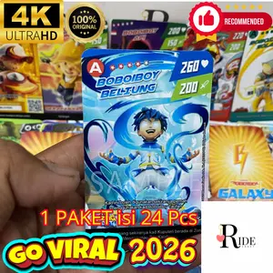 Kartu Boboiboy Super Keren! 1 Paket Isi 24 Pcs (Prioritas Toko Orange A/n Toko Ride Craft / Ride Toys)