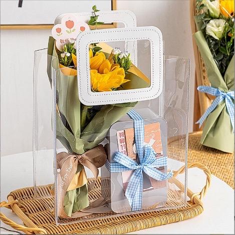 Tas Mika Transparan PVC Kantong Souvenir  Gift Bag Tas Hampers lebaran ulang tahun Foto 5