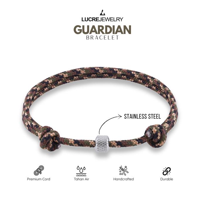 Gambar Gelang Tali Pria Original - GUARDIAN | Premium Quality Cord Bracelet dari Lucre Jewelry Kota Administrasi Jakarta Timur Tokopedia