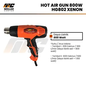 Blower Heat Gun Low Watt Xenon Mesin Pemanas 800 Watt Hot Air Gun Pipa