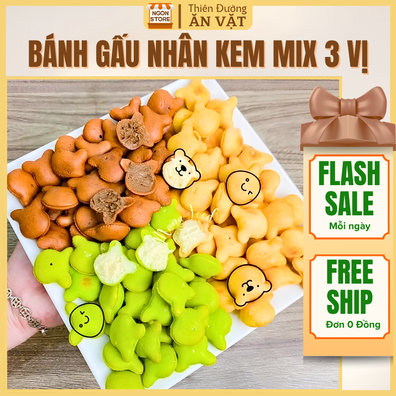 Bánh Gấu Mix 3 Vị