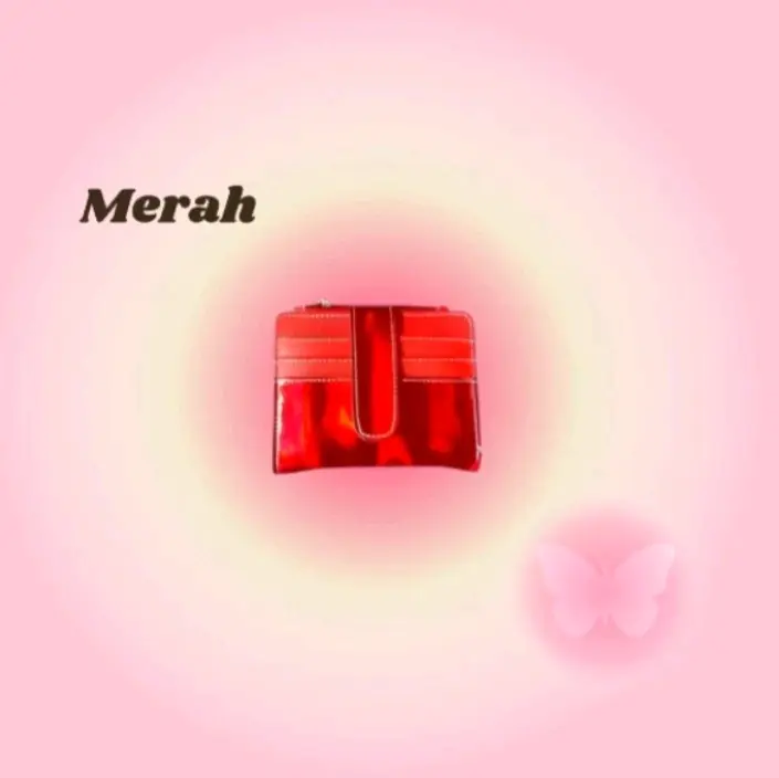 Dompet Kartu Lipat Mini Hologram Wanita Kulit - Model Terbaru 6