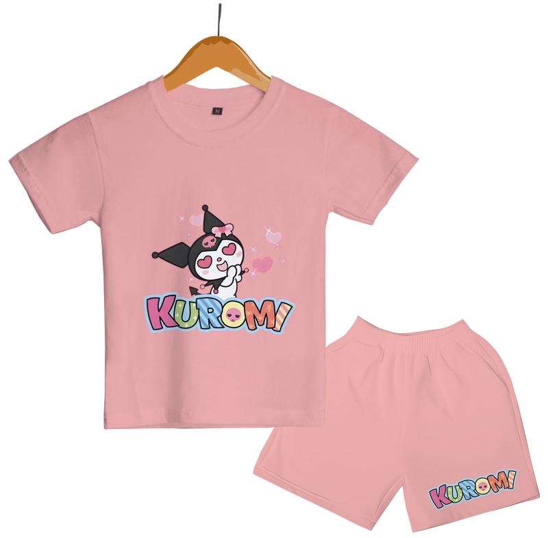 Luwi Kids Setelan Anak Cewek Cowok Gambar Kuromi Colorfull Celana Fashion 7