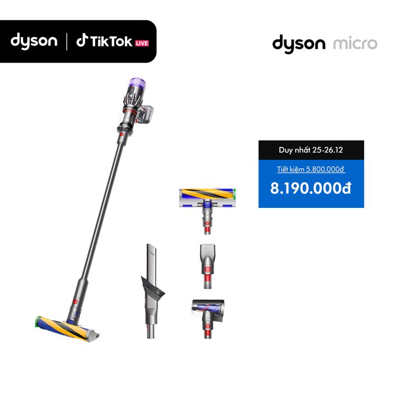   20H 25.12: Livestream Siêu Sale Cuối cùng của Năm  Máy Hút Bụi Dyson Micro  Xám Xám  