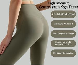 High-Intensity Yoga Leggings – High-Waist Tummy Control, Stretchy, Quick-Dry & Ultra-Thin [YA46]