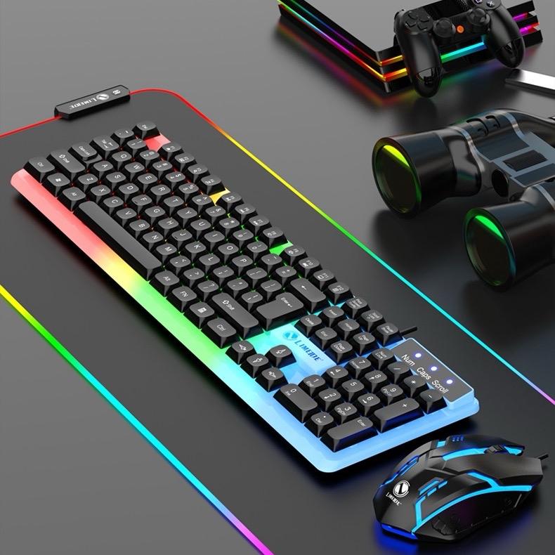 Bộ phím chuột mầu đen led nhiều mầu GTX 350 cho game thủ