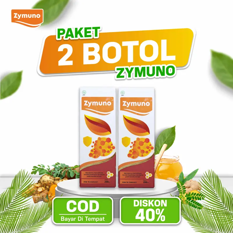 MADU ZYMUNO 100% ORIGINAL - PROMO 2 BOTOL LEBIH MURAH!! , HALAL, BPOM, GARANSI UANG KEMBALI - Honey Syrup 0