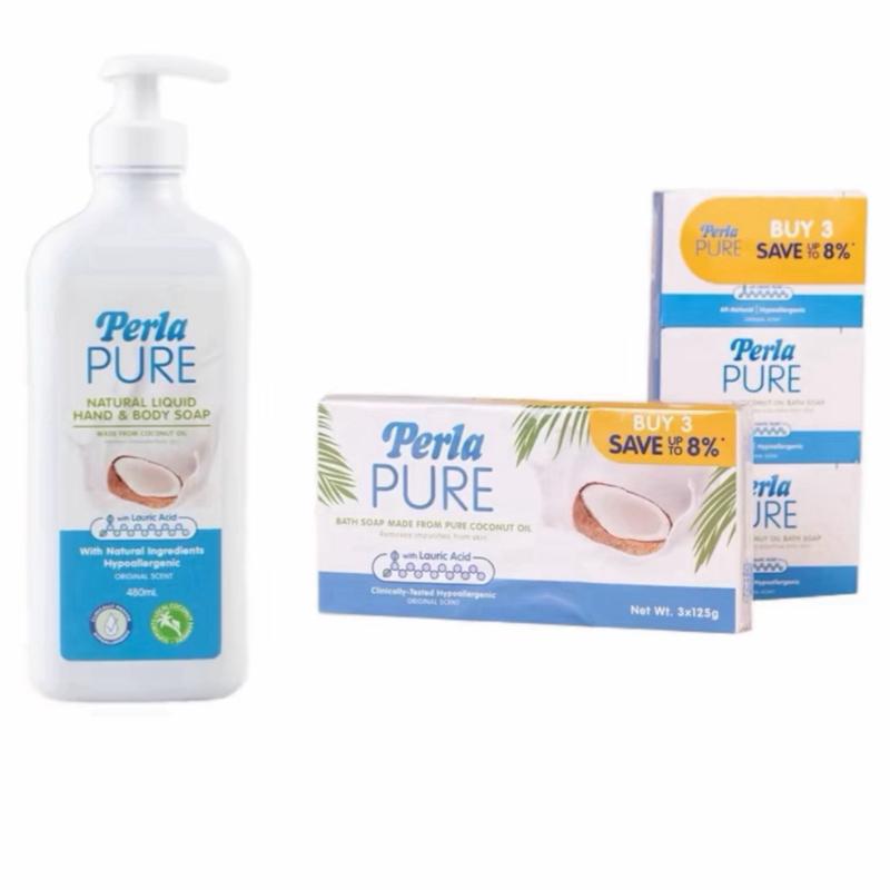 Perla Pure Natural Liquid Hand and Body soap & Bath Soap - TikTok Shop ...