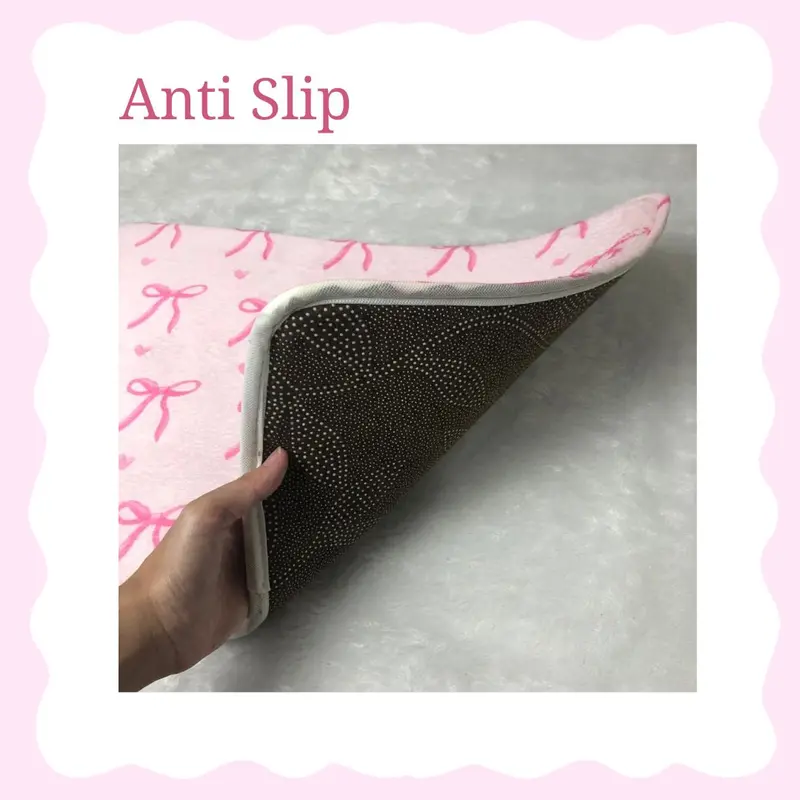 Keset Pintu Aesthetic Doormat Kamar Tidur/Ruang Tamu Warna Pastel Tebal dan Halus 38x58cm 3