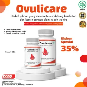Ovulicare Kapsul Herbal cina untuk kenyamanan Wanita Dewasa Perawatan Tubuh Wanita Bisa COD 100% Bahan Alami Aman Dikonsumsi Rutin