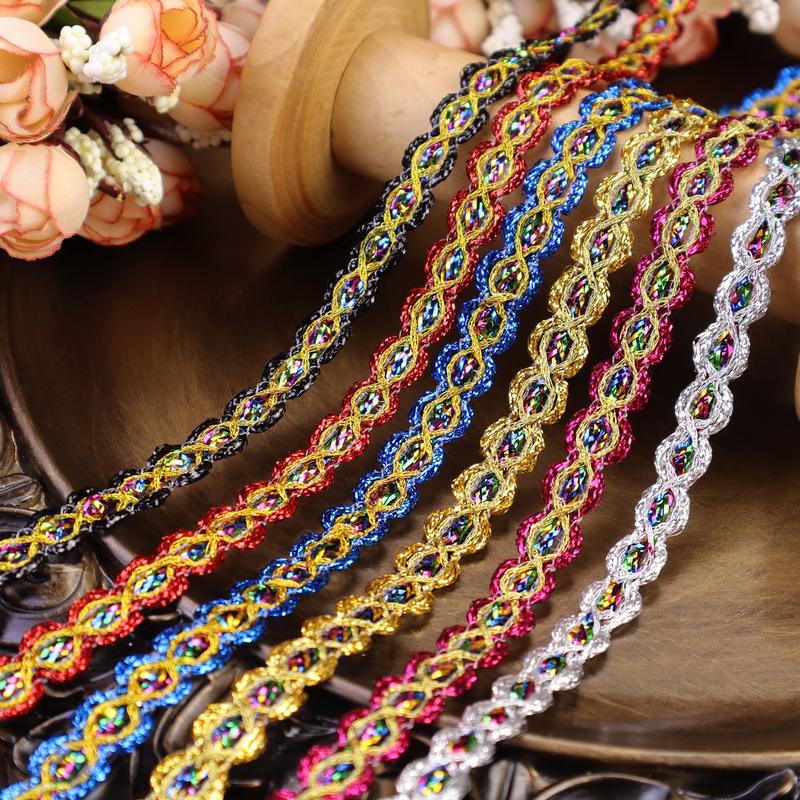 Product Introduction of 2 Yards Braid Lace Trim Embellishment Sewing Trim For Costume Home Decoration 0