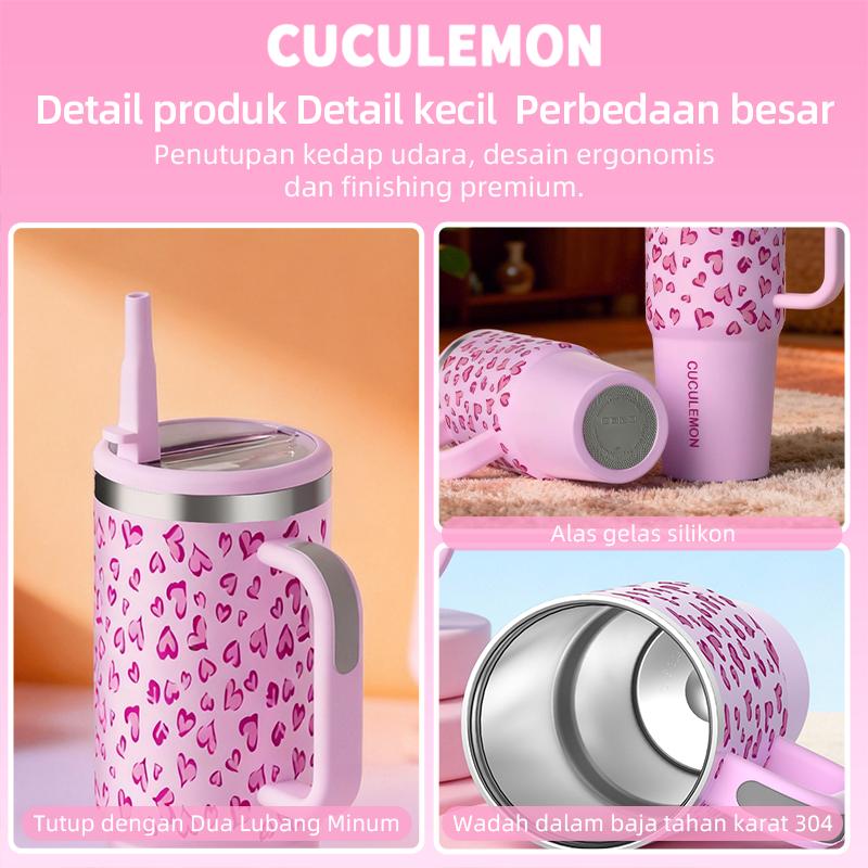 Cuculemon Tumbler Stainless 1.2 Liter Botol Minum 1200ml Tahan Panas Dingin Portable Stainless