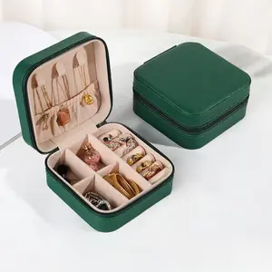 PEACHIE | PC2060 Jewelry Box Mini Serbaguna – Kotak Perhiasan Portable Anti Gores Aksesoris Wanita