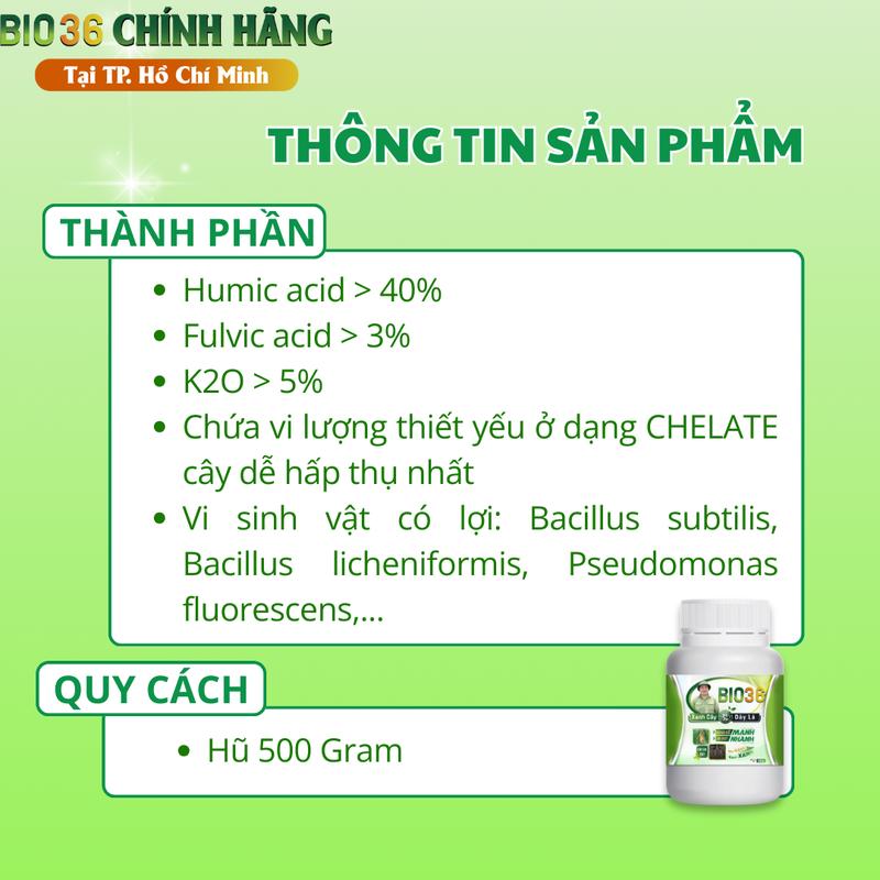 Phân Bón Kích Rễ BIO36 Đâm Rễ Mạnh, Đẩy Đọt Nhanh, Phục Hồi Cây Trồng 6