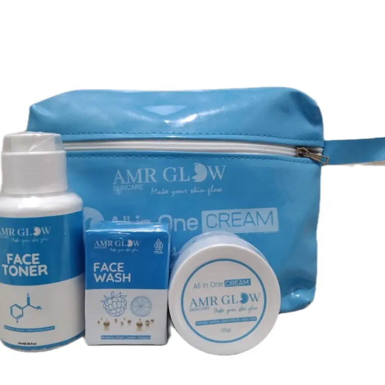 AMR GLOW KEMASAN TERBARUU(ingat krim hanya 1 untuk kemasan terbarunya)