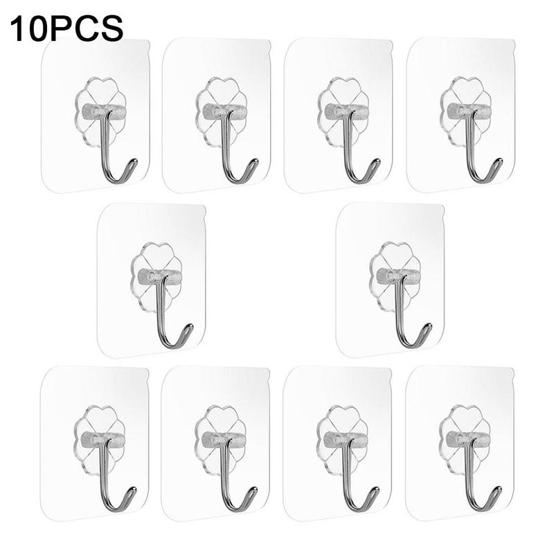 Product Introduction of Móc Dính Không Cần Đục Lỗ, 20 Cái, Chất Liệu Acrylic Trong Suốt, Thích Hợp Sử Dụng Tại Nhà 24