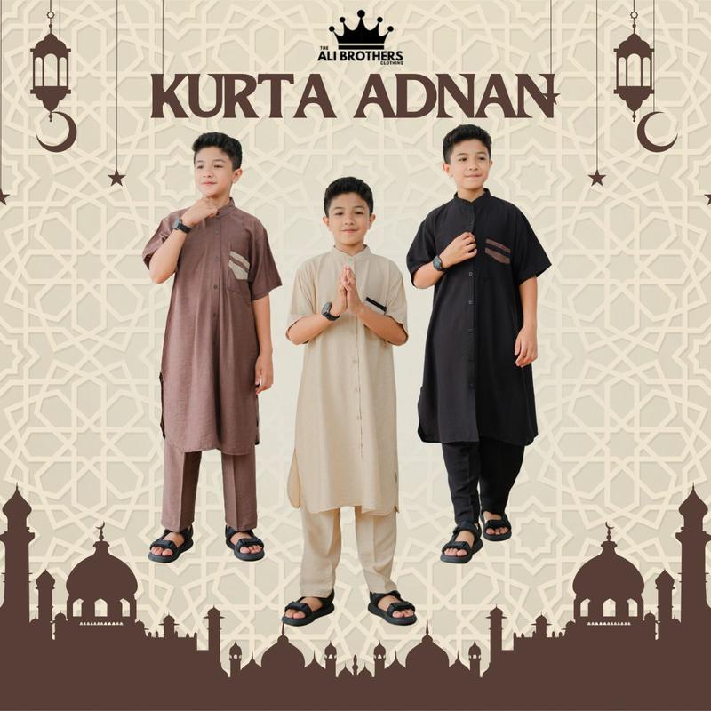 KURTA ADNAN HUSEIN - Set Kurta Anak Laki-Laki - Ied Raya Series 0